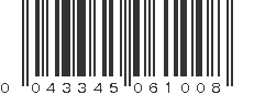 UPC 043345061008