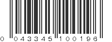 UPC 043345100196