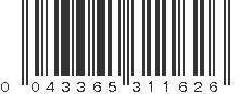 UPC 043365311626