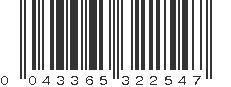 UPC 043365322547