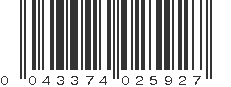 UPC 043374025927