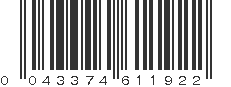 UPC 043374611922