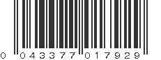 UPC 043377017929