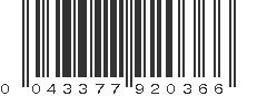 UPC 043377920366