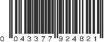 UPC 043377924821