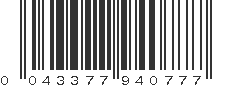 UPC 043377940777