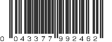 UPC 043377992462