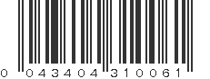 UPC 043404310061