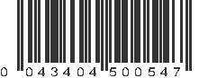 UPC 043404500547