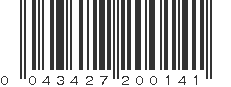 UPC 043427200141