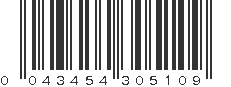 UPC 043454305109