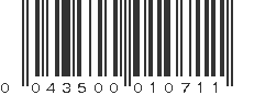 UPC 043500010711