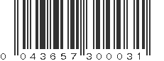 UPC 043657300031