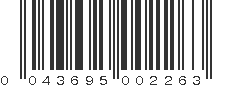 UPC 043695002263