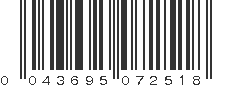 UPC 043695072518