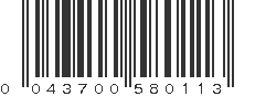 UPC 043700580113