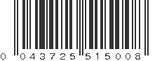 UPC 043725515008