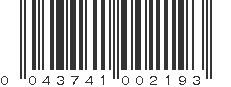 UPC 043741002193