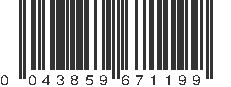 UPC 043859671199