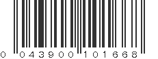 UPC 043900101668