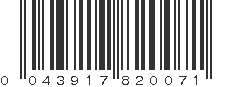 UPC 043917820071