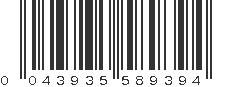 UPC 043935589394