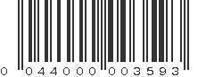 UPC 044000003593