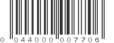 UPC 044000007706