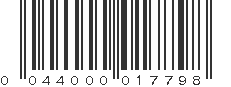 UPC 044000017798