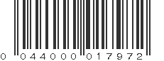 UPC 044000017972