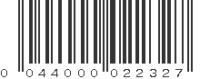 UPC 044000022327