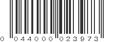 UPC 044000023973