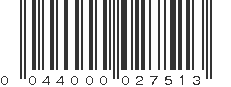 UPC 044000027513