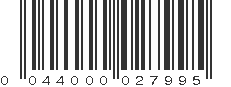 UPC 044000027995