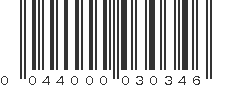 UPC 044000030346