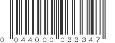 UPC 044000033347