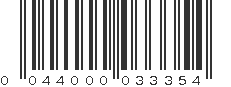 UPC 044000033354