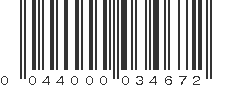 UPC 044000034672