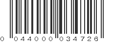 UPC 044000034726