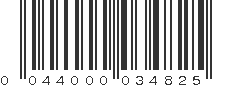 UPC 044000034825