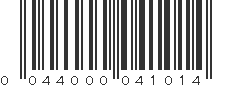 UPC 044000041014