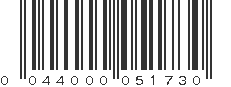 UPC 044000051730