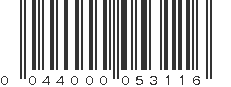 UPC 044000053116