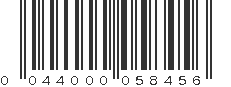 UPC 044000058456