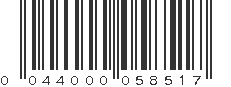 UPC 044000058517