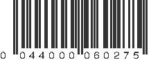 UPC 044000060275