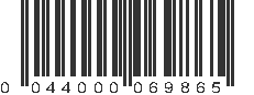 UPC 044000069865