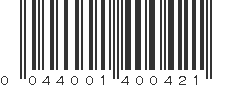 UPC 044001400421