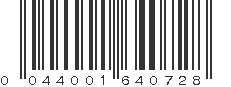 UPC 044001640728