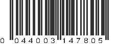 UPC 044003147805